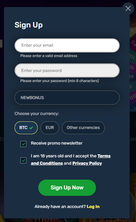 Winz.io Signup Code